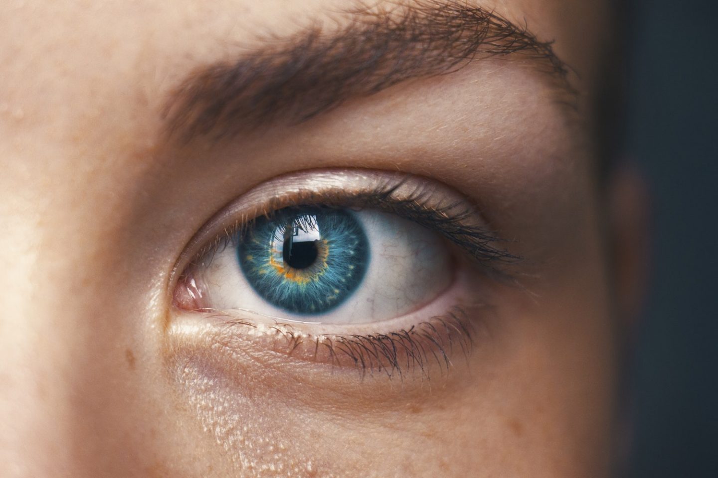 Patient undergoing eye examination